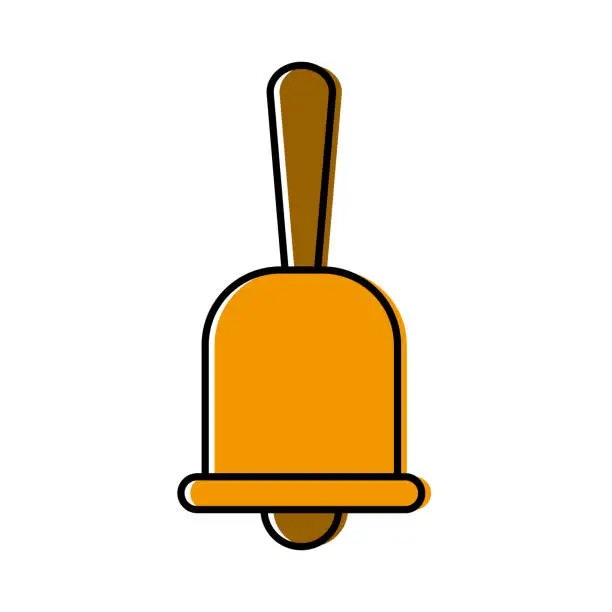 Vector illustration of Handbell service symbol