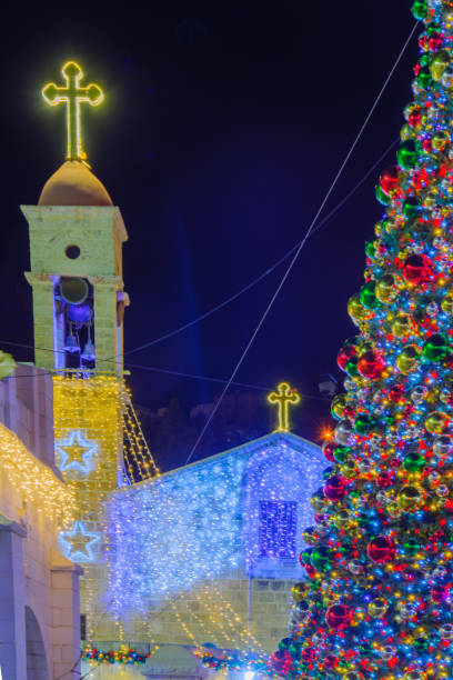 istock Christmas 2017 in Mary Well square, Nazareth 896421810