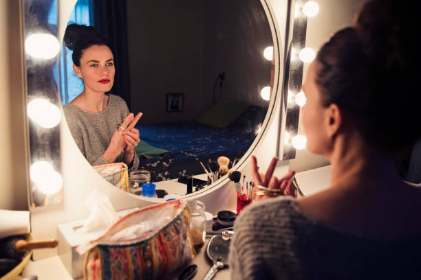 istock Woman putting on bracelets getting ready to morning routine. 896429912