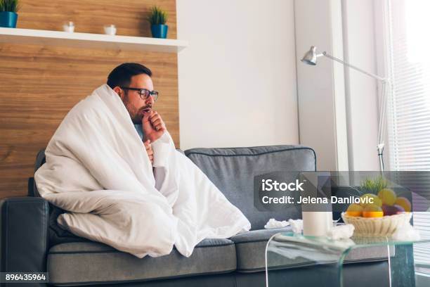 Suffering From Cold Stock Photo - Download Image Now - Cold And Flu, Men, Illness