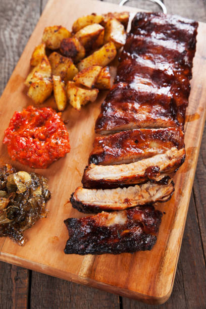 istock Honey glazed pork ribs 896439114