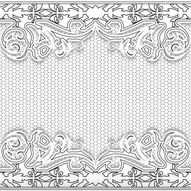 Elegance lace floral background. Vintage greeting card Elegance lace floral background. Vintage greeting card Vector illustration. lace black lingerie floral pattern stock illustrations