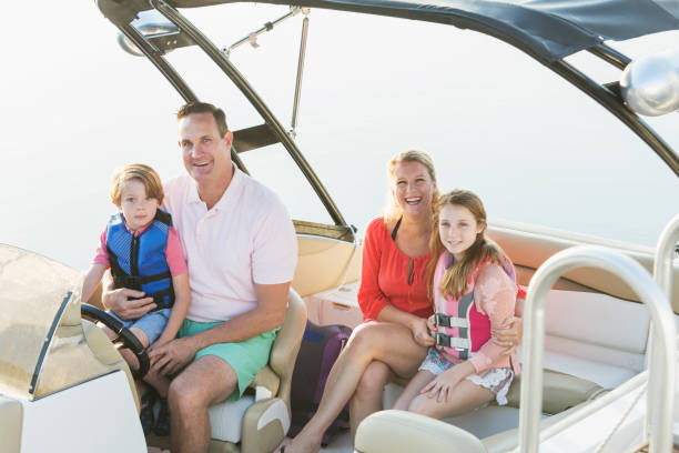 istock Family on a boat 896455924