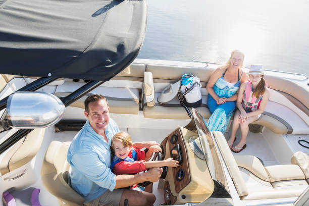 istock Family on a boat 896455964