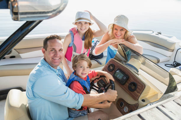 istock Family on a boat 896456056
