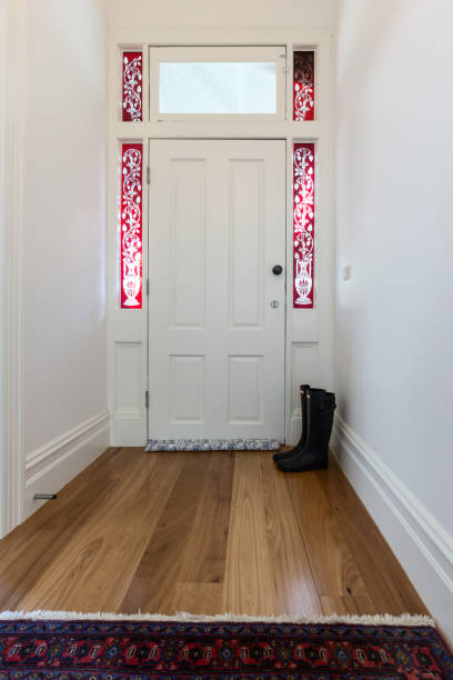 Entry foyer in a renovated Victorian home