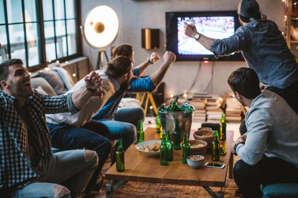 istock Big emotions while watching sports match 896469334