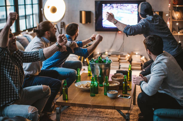 istock Big emotions while watching sports match 896469566