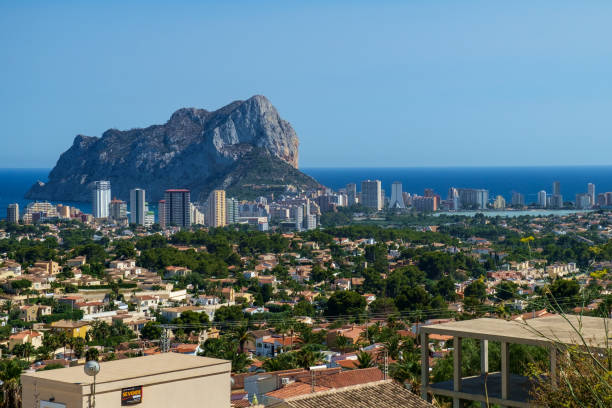 istock Panoramic View of Calpe town and rock 896489054