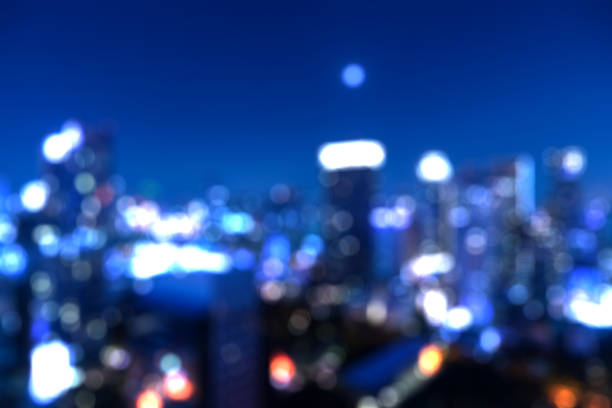 istock abstract blue night light bokeh for background - can use to display or montage on product 896489510