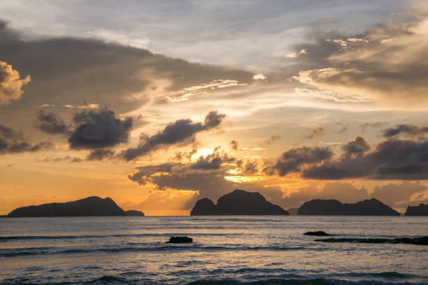 istock Beautiful sunset  in El Nido, Palawan island, Philippines 896542382