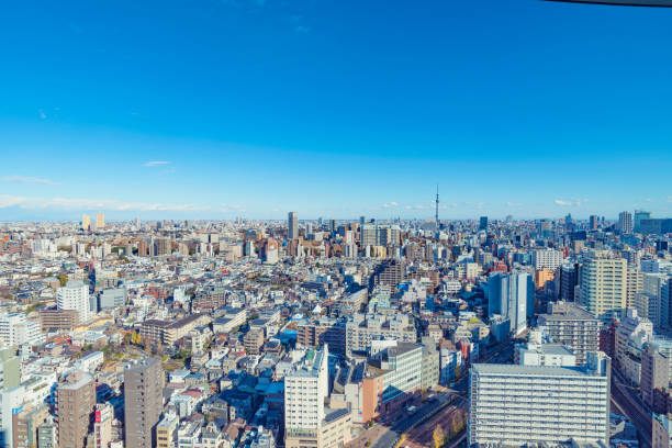 istock Tokyo city skyline. Bunkyo ward aerial view. 896551018