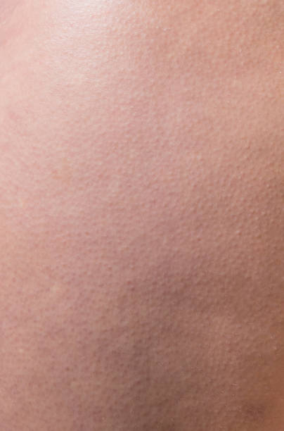 istock Macro of Human leg skin pattern with cells and lines texture. 896553542