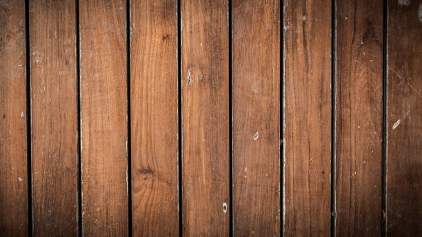 istock Wood table floor with natural pattern texture. Empty template  wood board can be used as background. 896570000