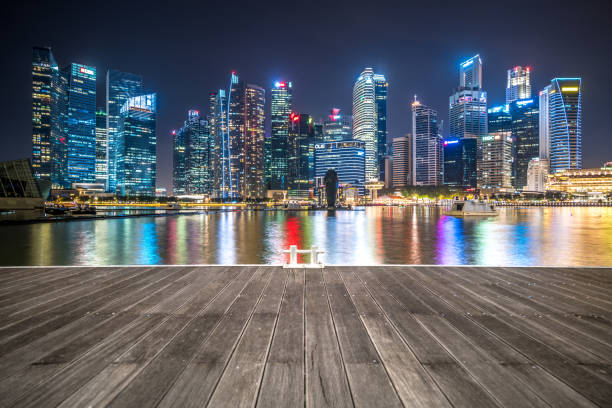 istock Night View of Marina Bay 896573072