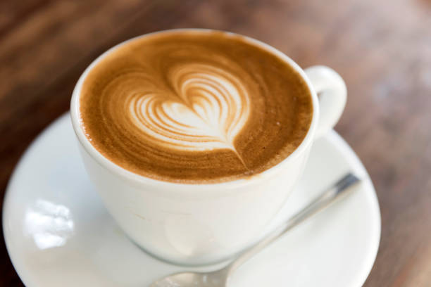 istock A cup of coffee with love latte art 896619068