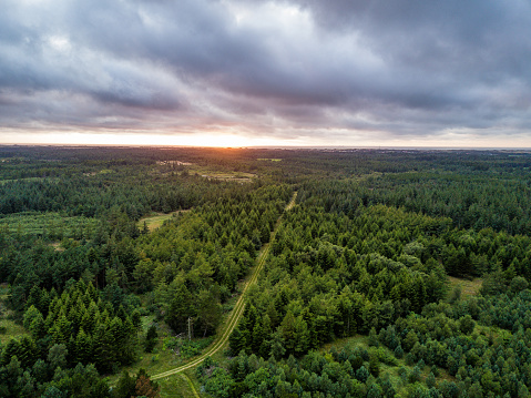 Aerial photographs of the Thy National Park in Denmark