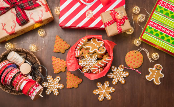 istock Traditional gingerbread cookies home made 896646818