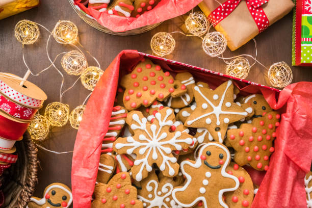 istock Traditional gingerbread cookies home made 896646942