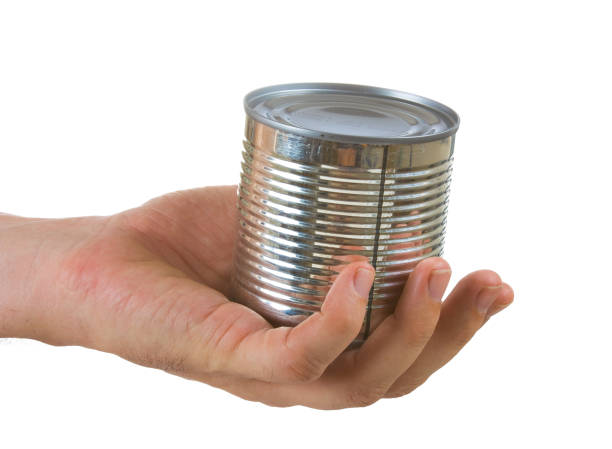istock Food can in hand 896654402