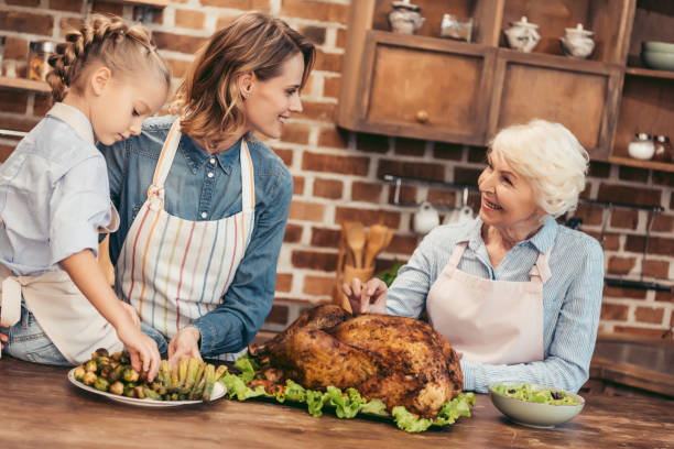 istock women preparing for thanksgiving 896693536