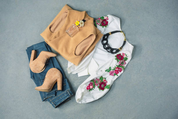 istock The collection of elegant clothes 896709984