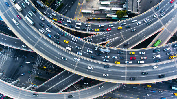 istock Nanpu bridge aerial highway junction 896712784
