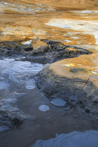 istock Hot mud pot in Hverir Geothermal Area, Iceland 896712864