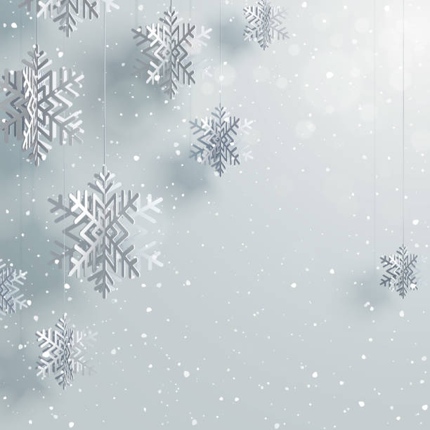 ilustrações, clipart, desenhos animados e ícones de fundo de inverno neve - snowflake winter blue paper