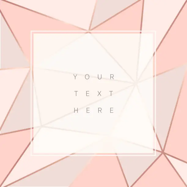 Vector illustration of Beautiful trendy polygonal abstract background