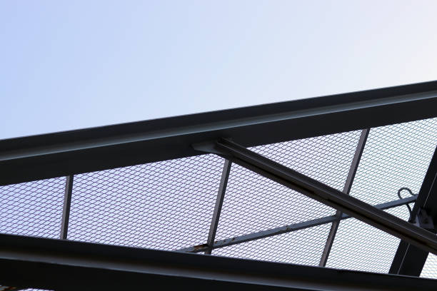 istock A roof made of wire chain and sky 896741998