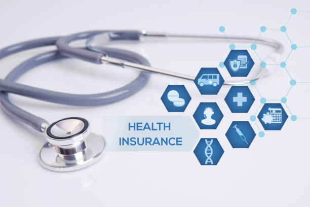istock stethoscope with medical icon. concept insurance. 896744930