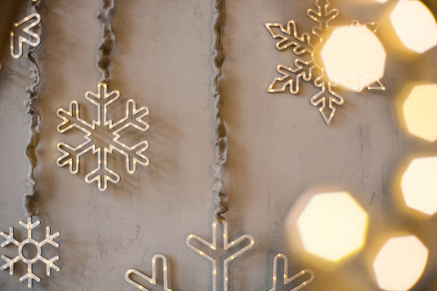 istock Snowflakes and blurry background, bokeh 896746216