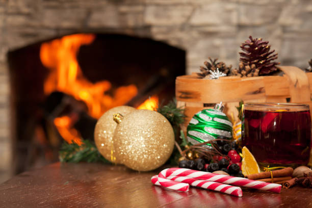 istock Mulled wine near the fireplace 896748538