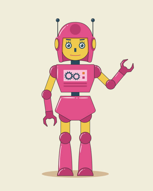 Female Robot Illustration Stock Illustration - Download Image Now - Robot,  Women, Robotic Arm - iStock