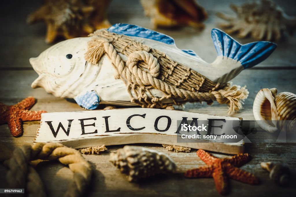 Welcome Tooffish Welcome Board Stock Photo - Download Image Now - Blue, Collection ...
