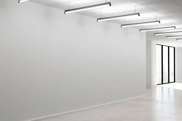 Photo of Concrete interior with empty wall