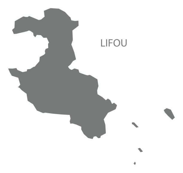 90 Lifou Island Stock Photos Pictures Royalty Free Images IStock Lifou Map Of New Caledonia Grey Silhouette Shape 