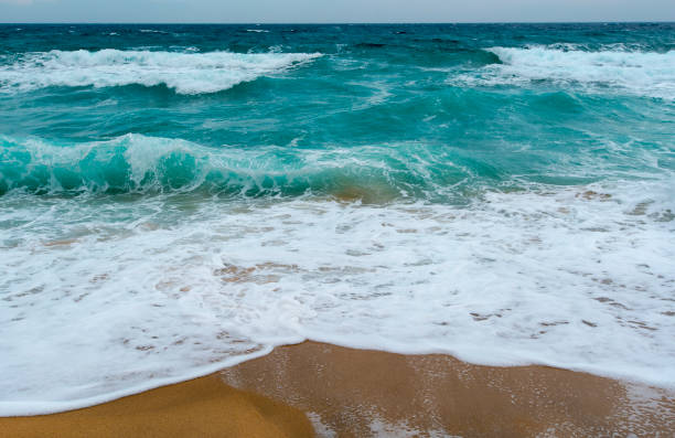 istock Soft storm, sea during windy and gray day, nature picture 896760678