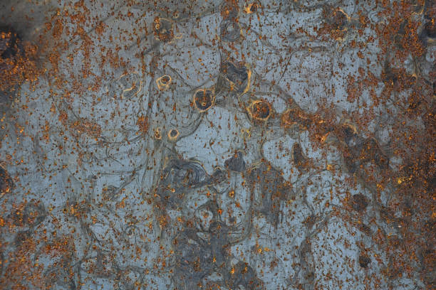 istock The texture is metallic. Industrial background from an old rusty 896771138