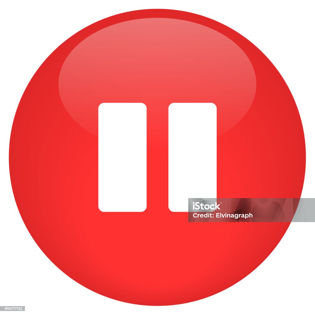 pause button icon vector Business stock vector