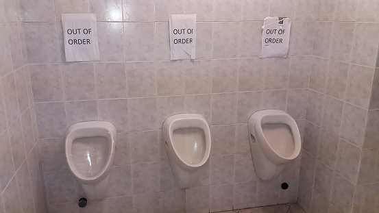 Public toilet â urinals - out of order (GREECE)
