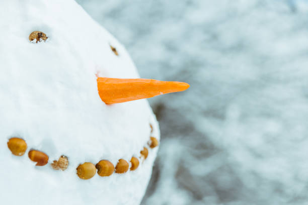 istock snow man in city park 896788118