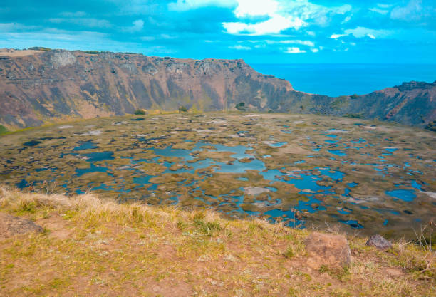 Rapa Nui, Chile, Volcano, Caldera, Crater Lake