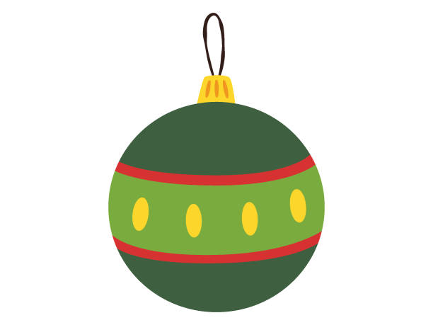 Illustration of a Christmas Tree Ornament Vector illustration of a Christmas Tree Ornament angung rai museum of art stock illustrations