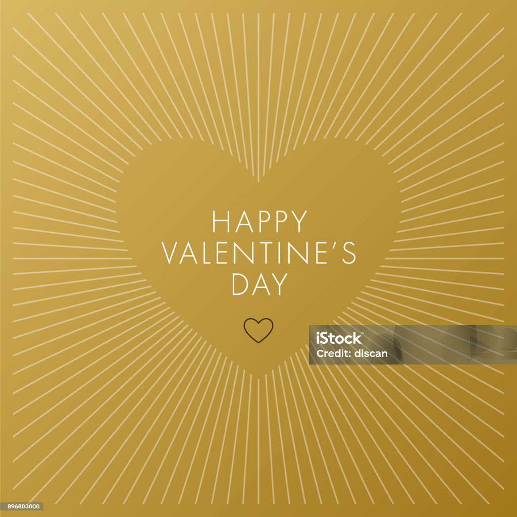 Valentine's Day Card. Valentine's Day Card - Illustration Heart Shape stock vector