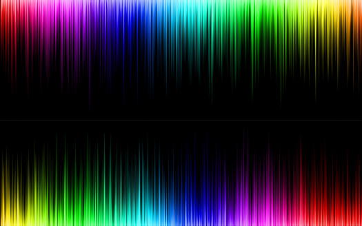 Rainbow Sound Wave Frame