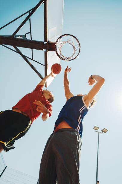 istock Street basketball and slam dunk 896819650