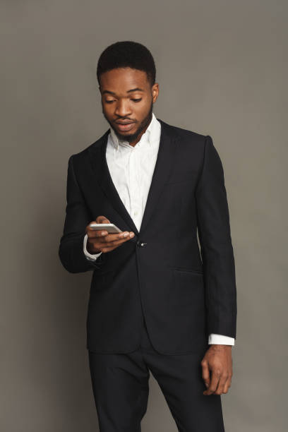 istock Handsome young black man portrait at studio background. 896827710