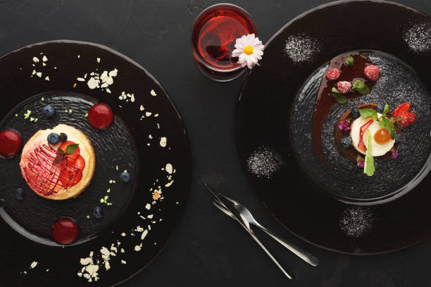 istock Exclusive mousse dessert served at restaurant 896836530